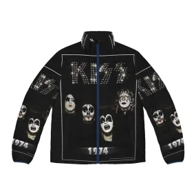 1974 Kiss The Band Retro Puffer Jacket