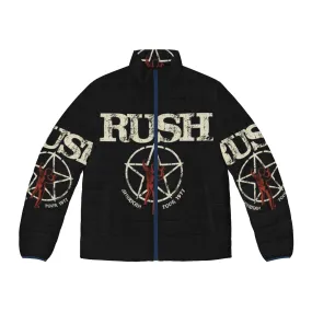 1977 Rush American Tour Retro Rock Music Puffer Jacket