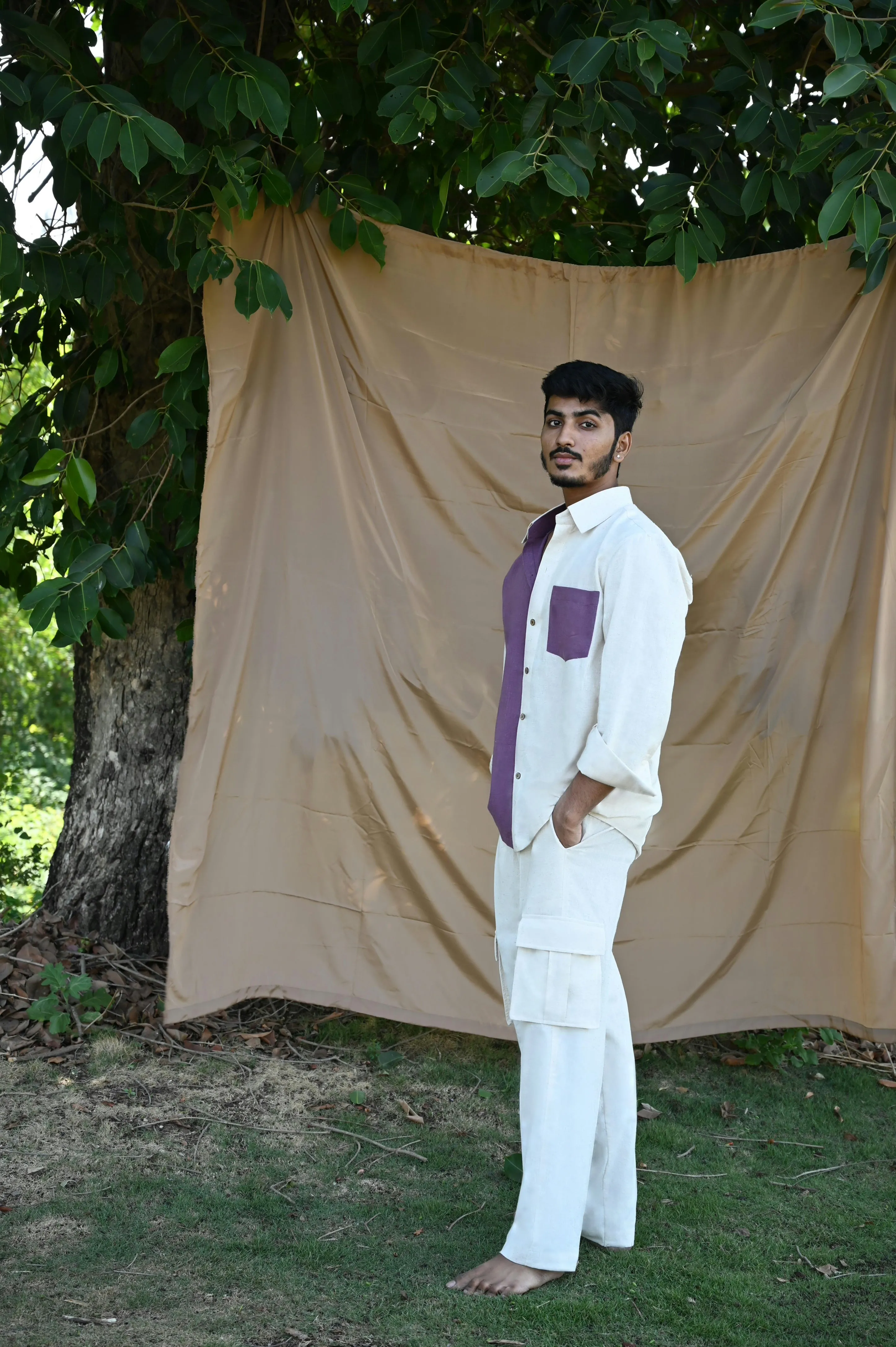 Aadya Moda Men's Kala Cotton PureEase Box Pant
