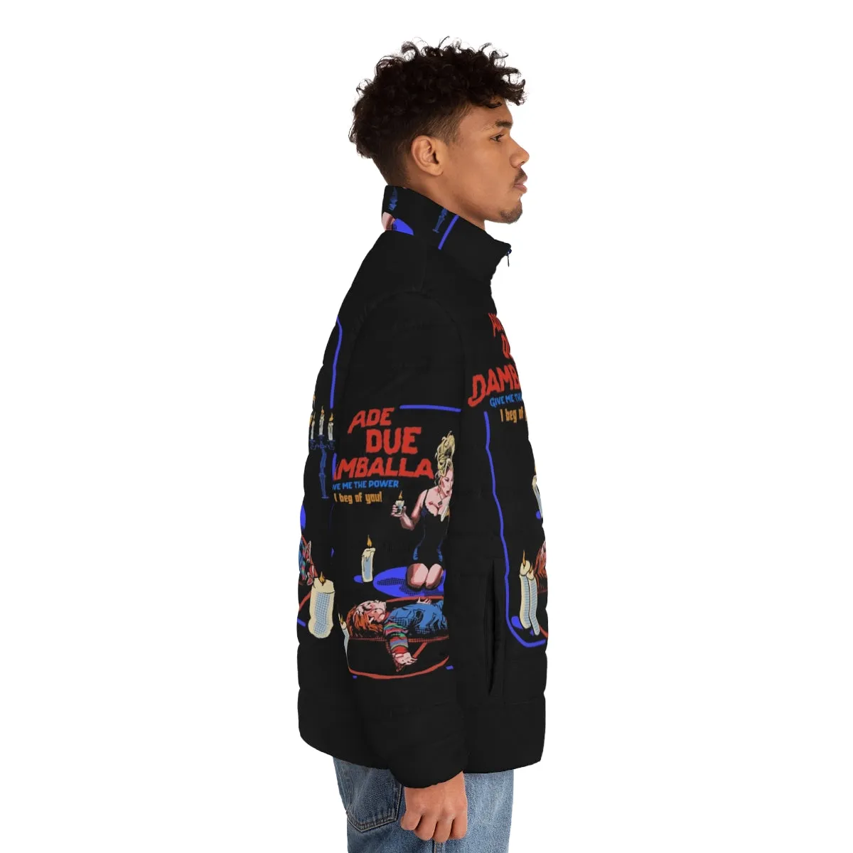 Ade Due Damballa Puffer Jacket - Spooky Retro Horror Style