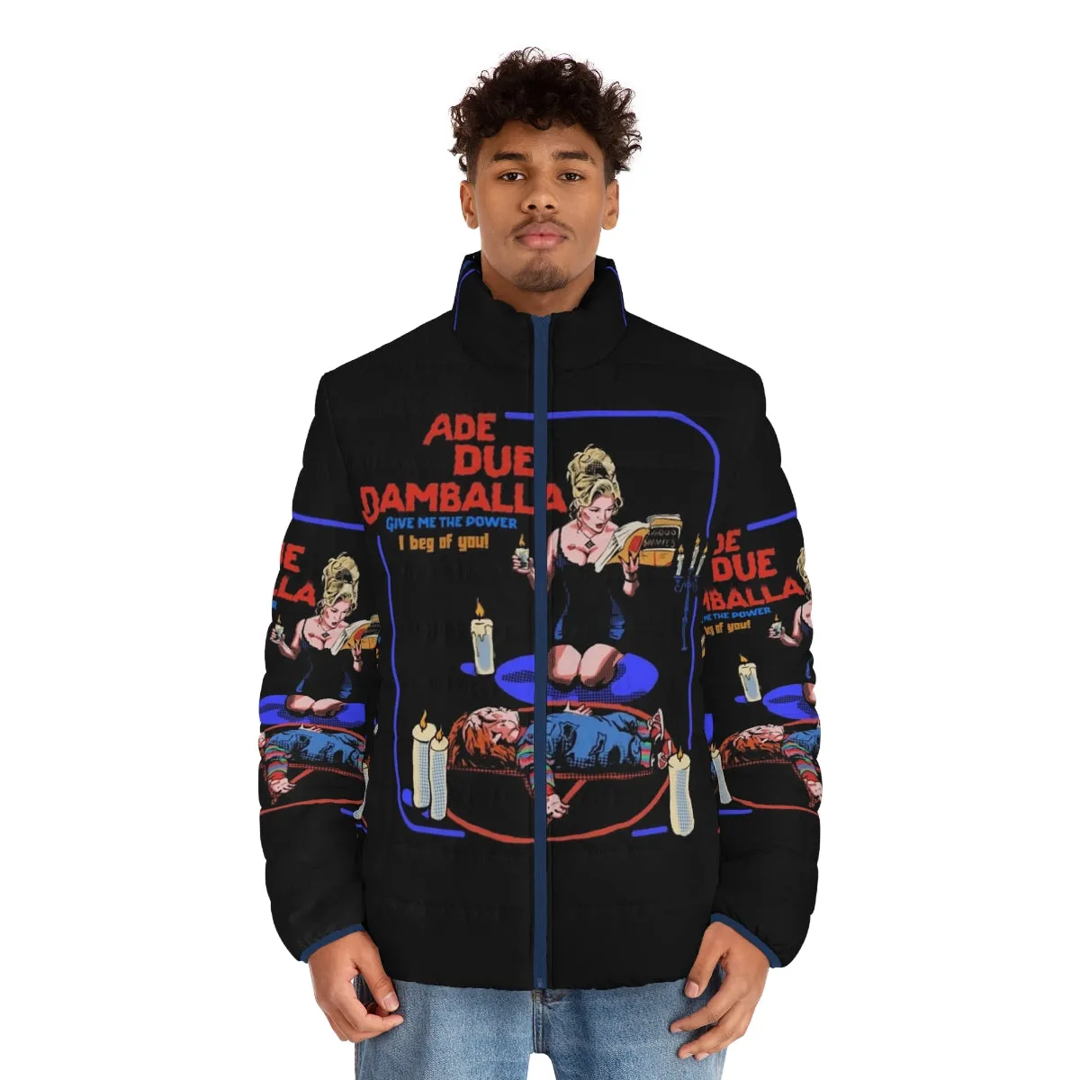 Ade Due Damballa Puffer Jacket - Spooky Retro Horror Style