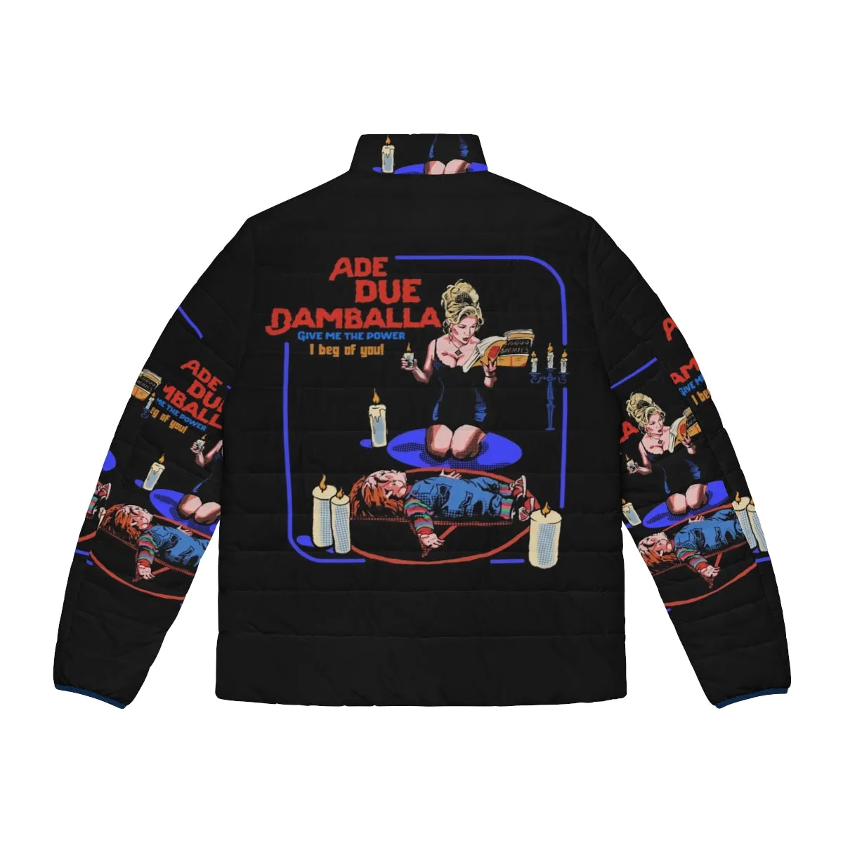 Ade Due Damballa Puffer Jacket - Spooky Retro Horror Style