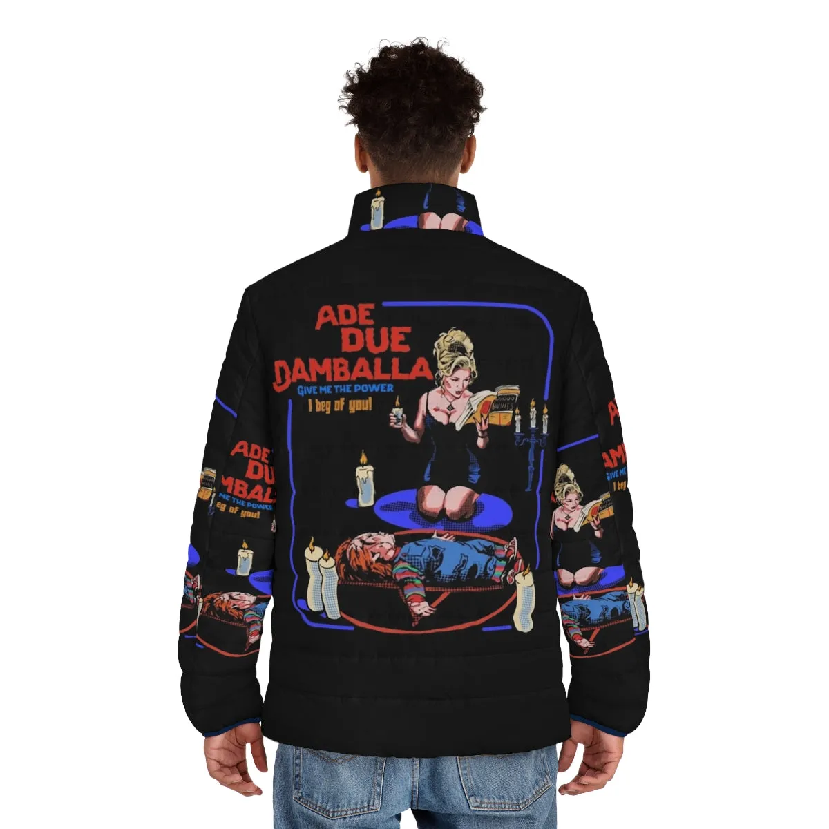 Ade Due Damballa Puffer Jacket - Spooky Retro Horror Style