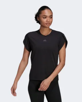 Adidas Aeroready Floral Women Training T-Shirt Black Hd6285