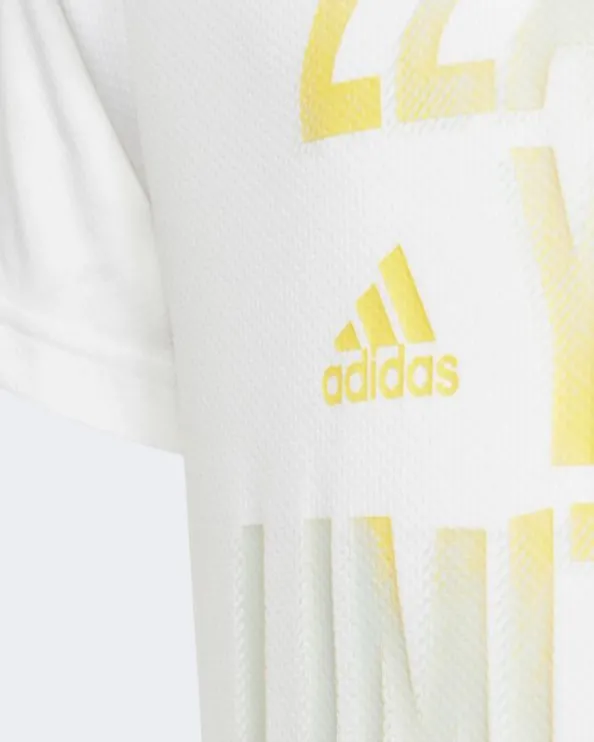 Adidas Aeroready Hiit Slogan Boys Training T-Shirt White Hm2483