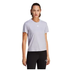 Adidas Women's Essential Training 3 Stripe Tee