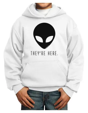 Alien They Are Here Youth Hoodie Pullover Sweatshirt