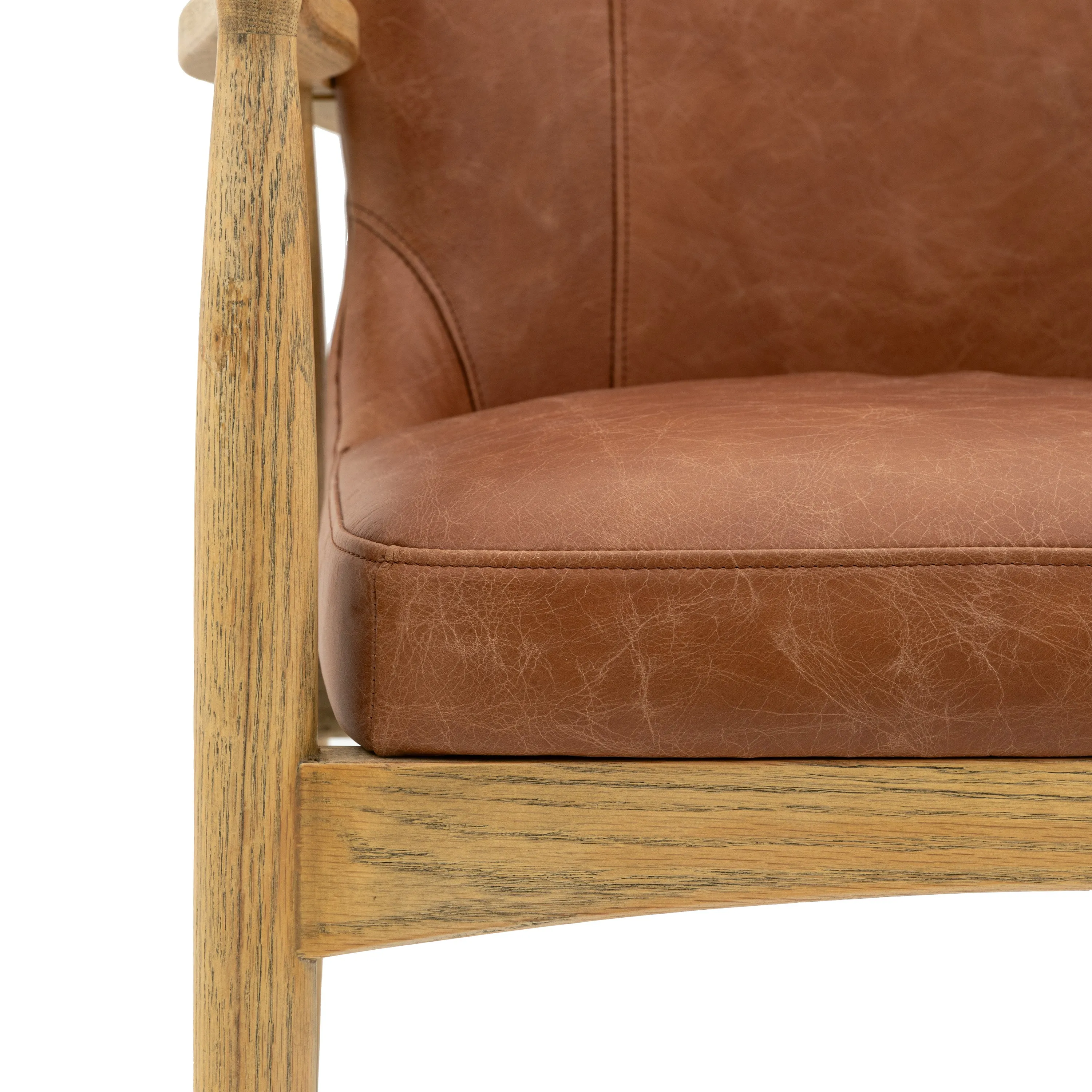 Amos Tariva Armchair Ant Brown Leather