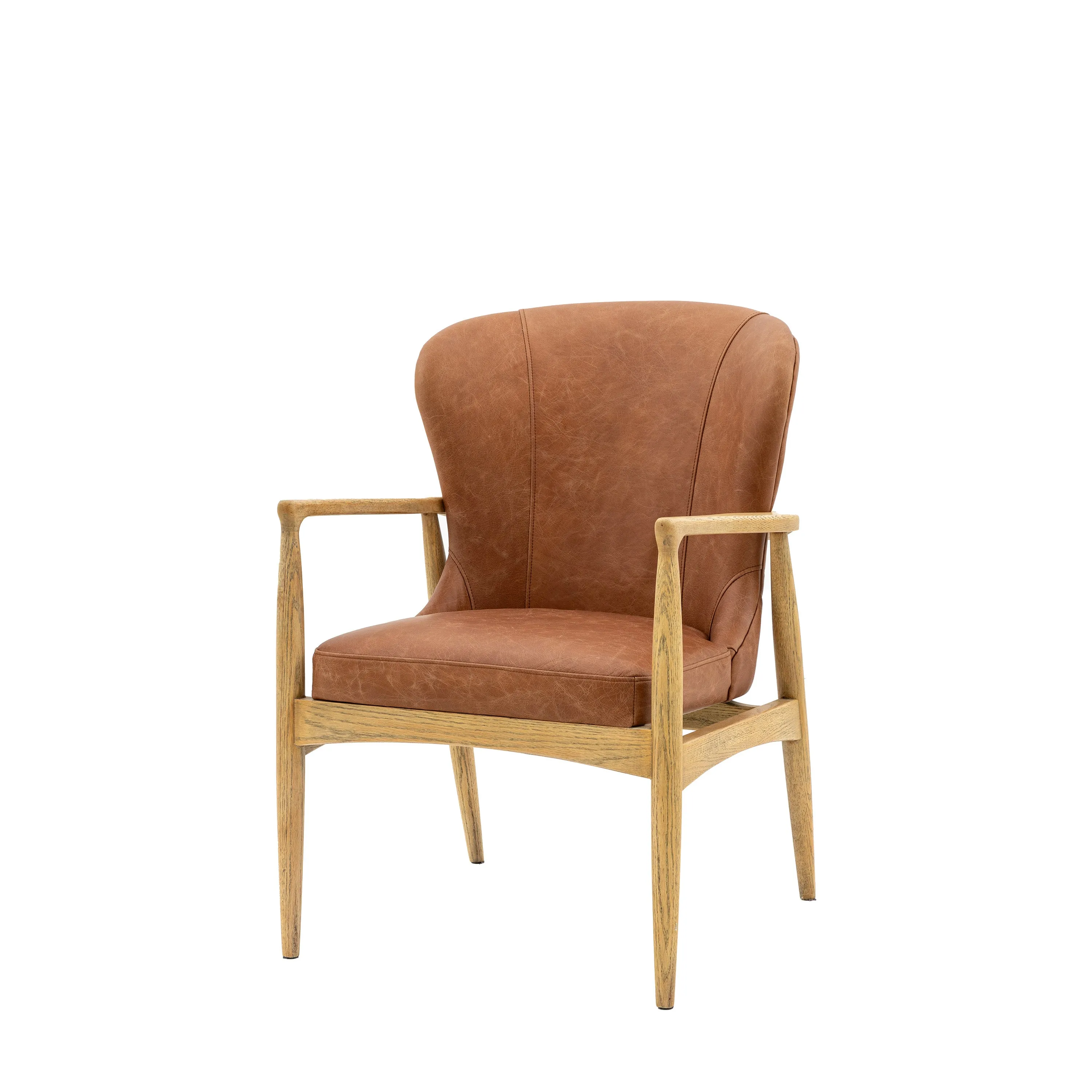 Amos Tariva Armchair Ant Brown Leather