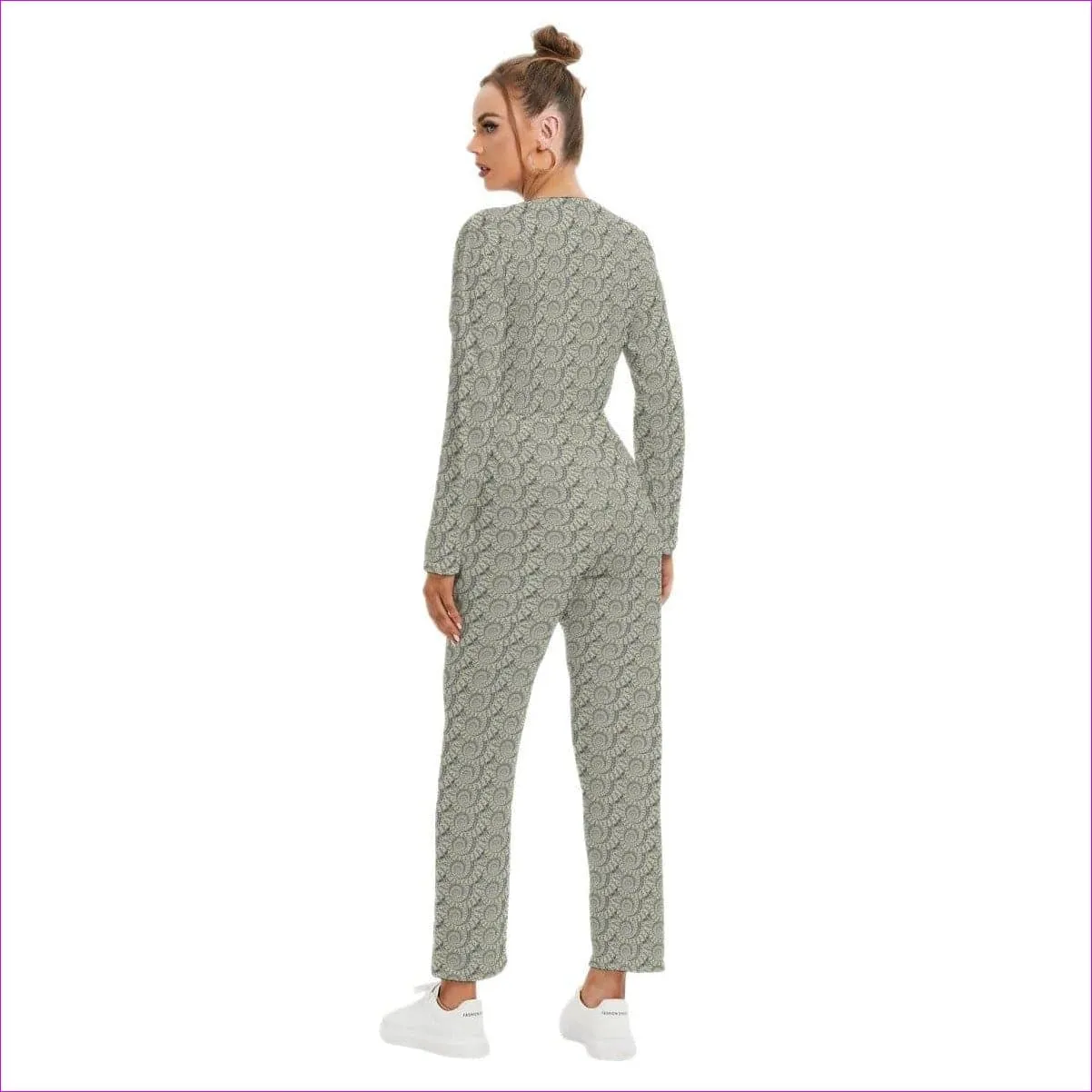 Cash Womens V-neck High Waist Jumpsuit