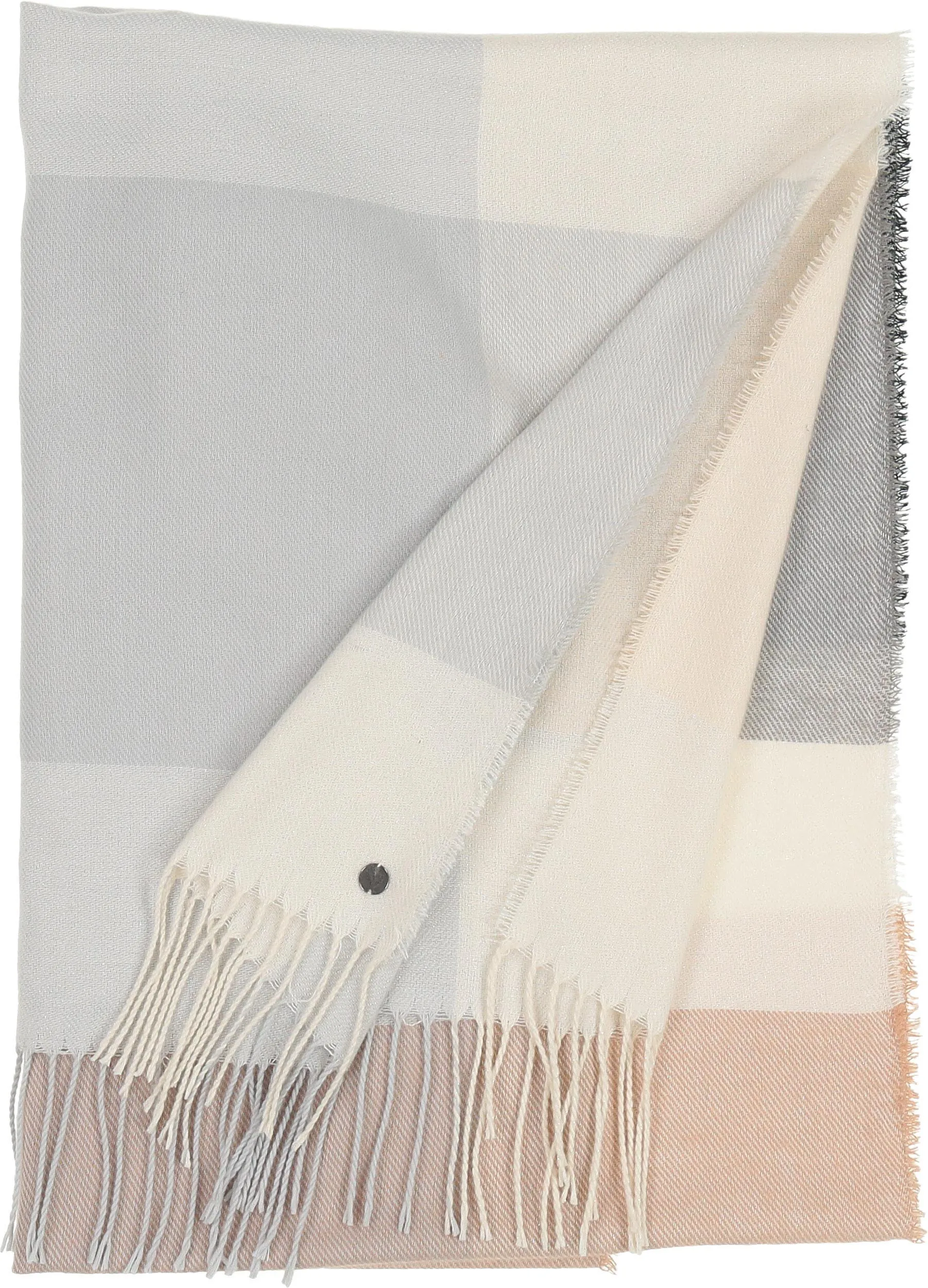 Check Woven Wrap With Lurex