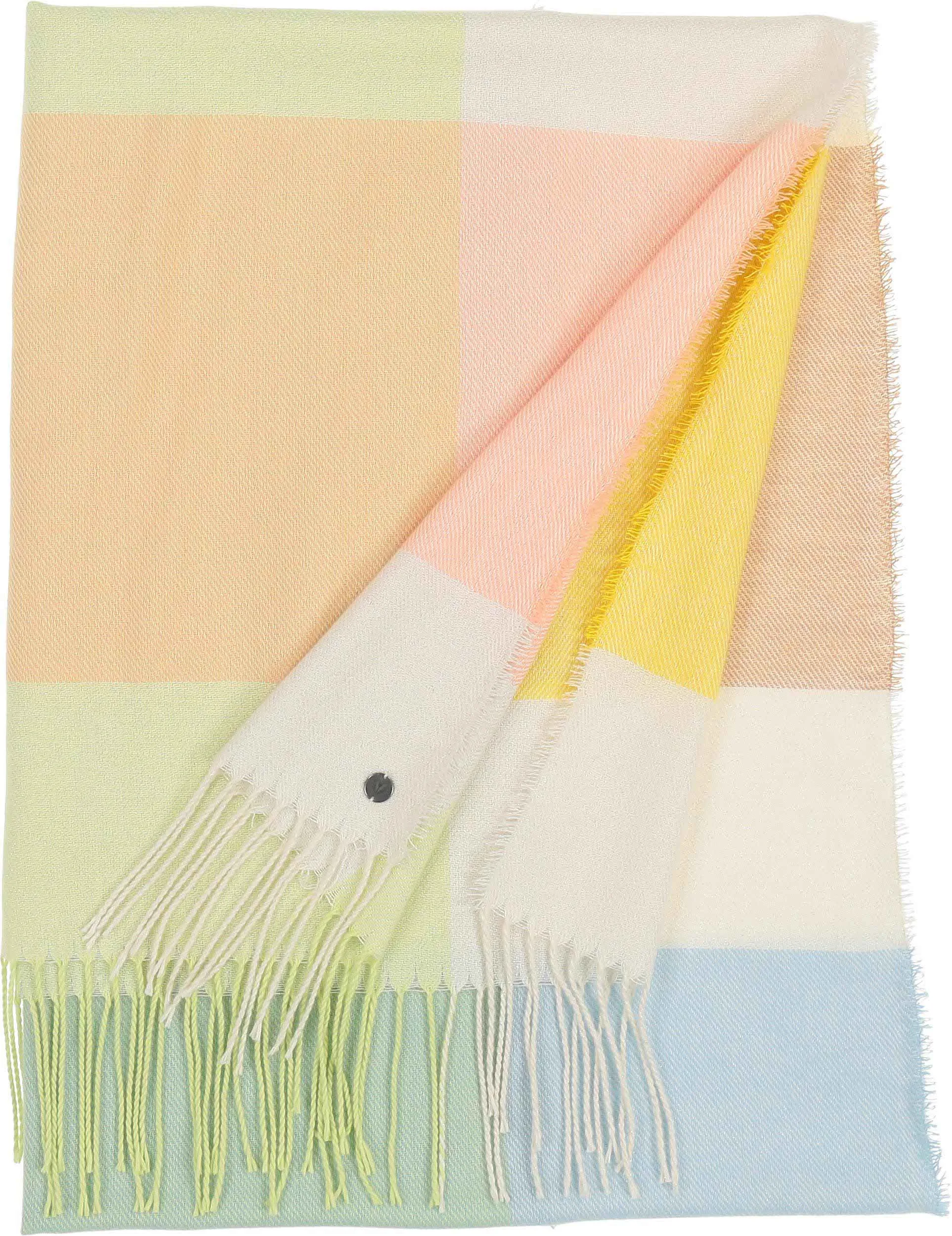 Check Woven Wrap With Lurex