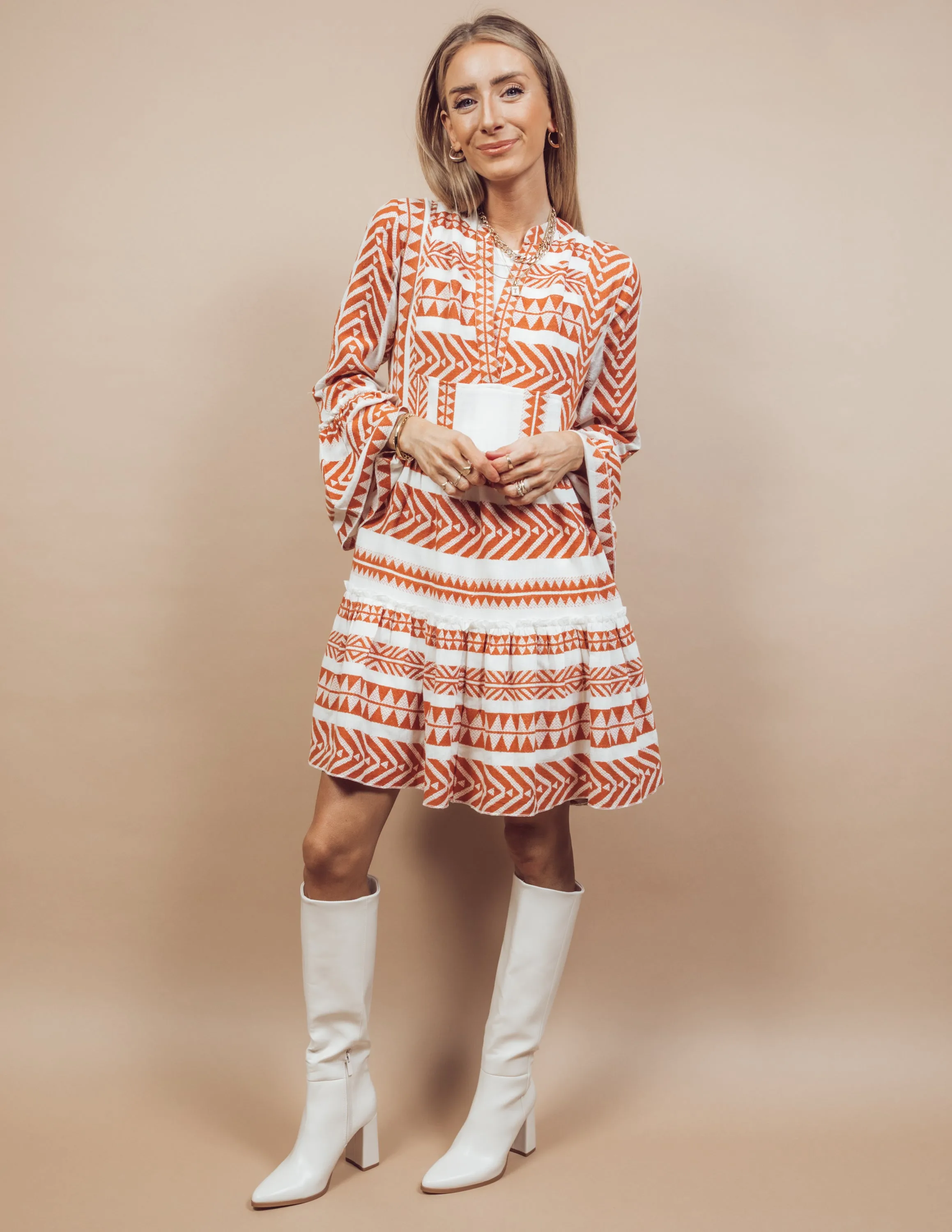 Claire Printed Dress
