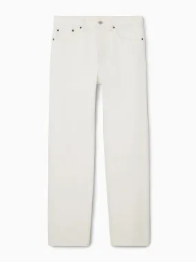 Column straight jeans