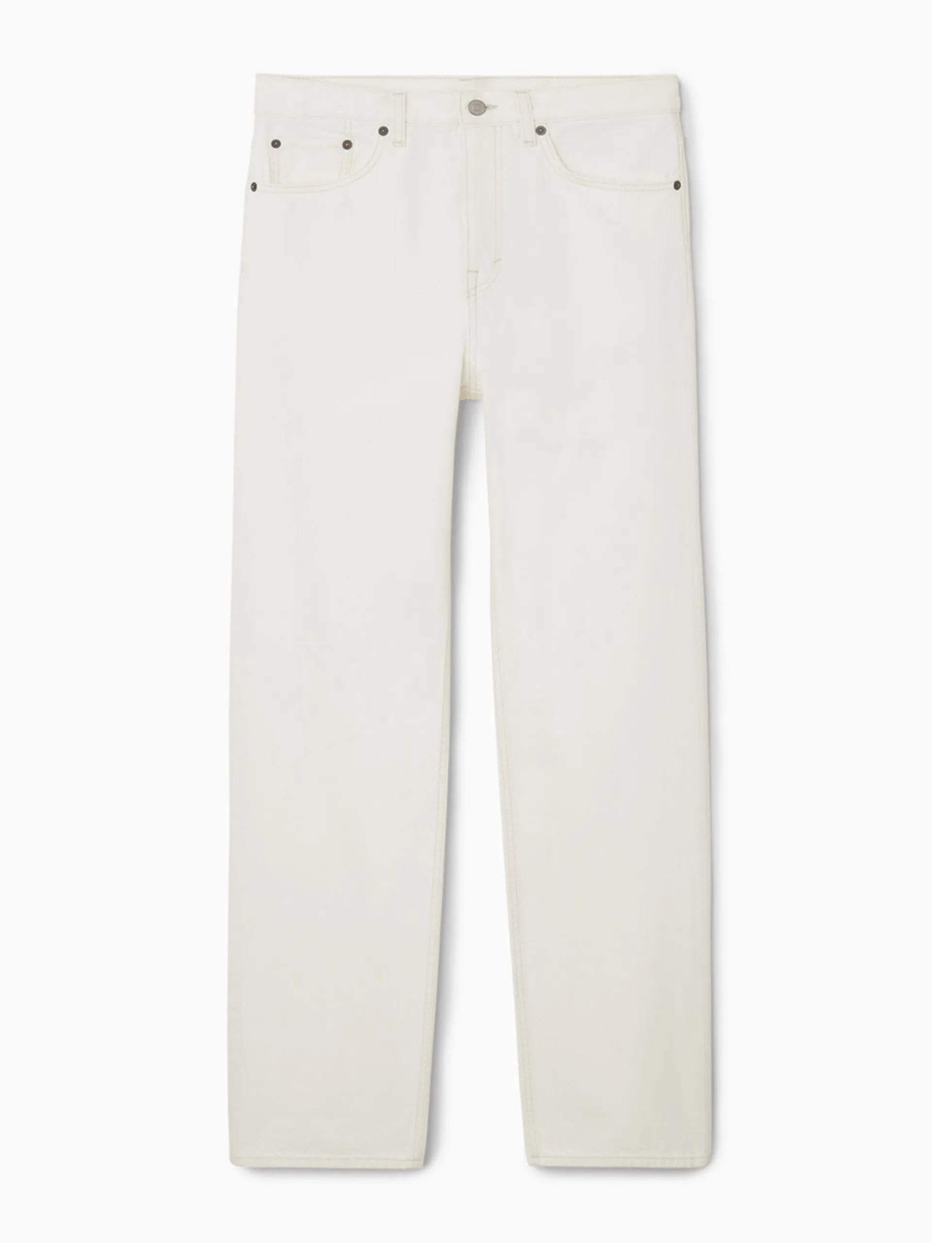 Column straight jeans