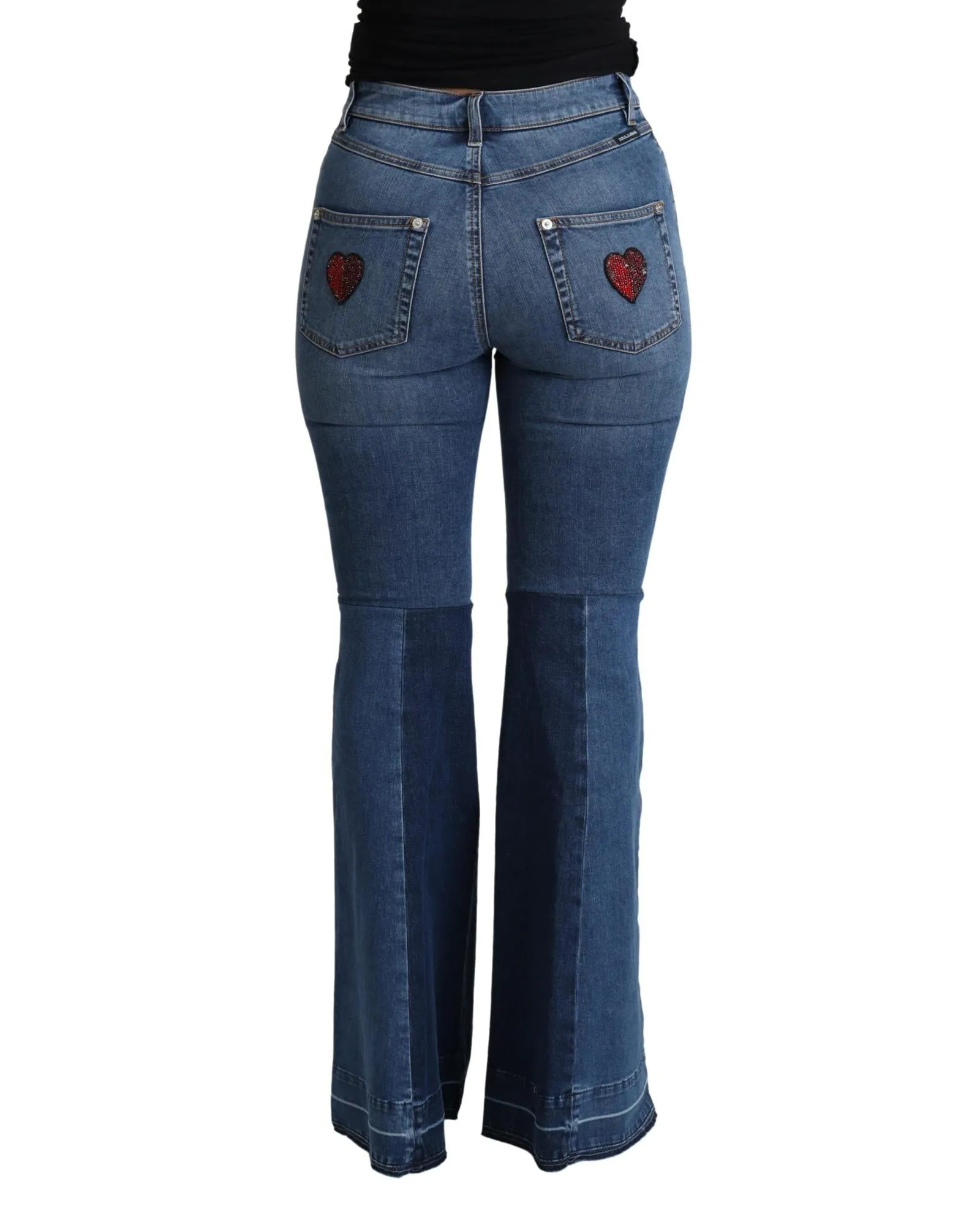 Dolce & Gabbana Women's Amore Flare Jeans - Blue
