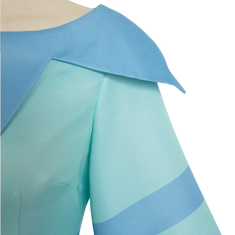 Helluva Boss Hazbin Hotel Fizzarolli Women Blue Dress Party Carnival Halloween Cosplay Costume
