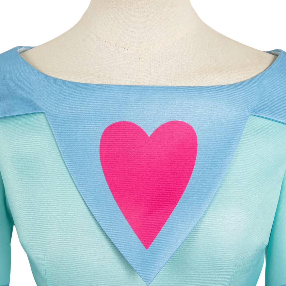 Helluva Boss Hazbin Hotel Fizzarolli Women Blue Dress Party Carnival Halloween Cosplay Costume