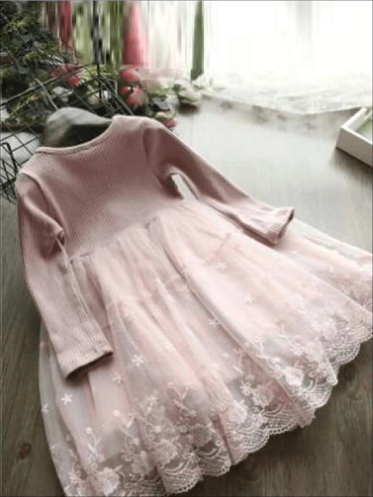 Lace Obsessed Long Sleeve Floral Dress