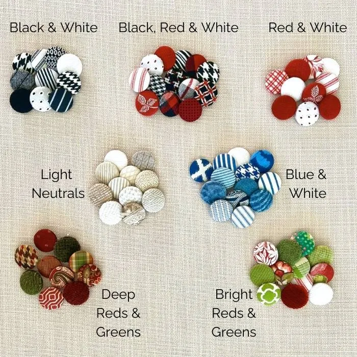 Linen Look Christmas Tree Skirt - Choice of Band and Buttons -- 54-inches -- SHIPPING INCLUDED!
