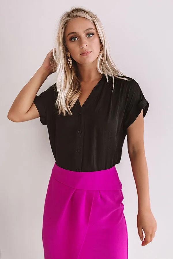Mimosa Please Shift Top in Black