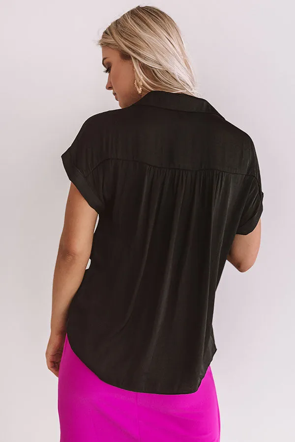 Mimosa Please Shift Top in Black
