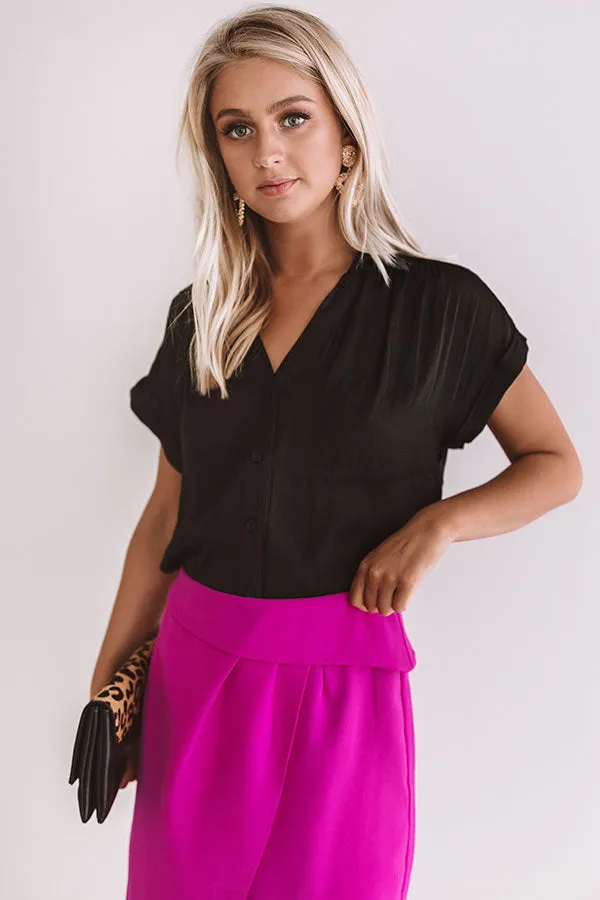 Mimosa Please Shift Top in Black