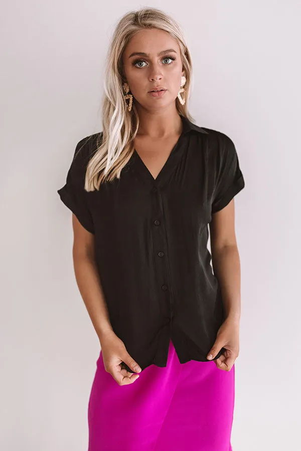 Mimosa Please Shift Top in Black