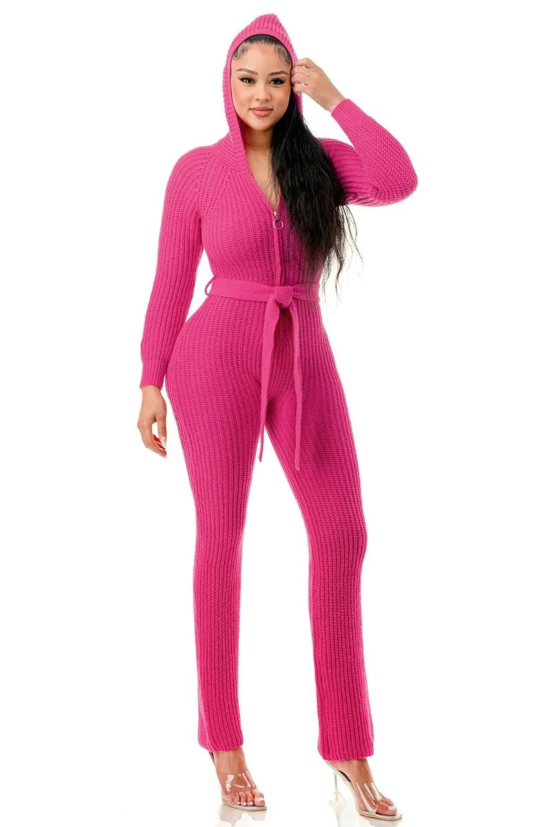 Monroe Hooded Jumpsuit - 6 colors