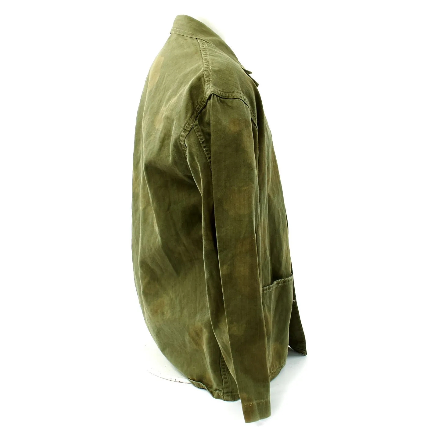 Original U.S. WWII Field Camouflage USMC HBT Herringbone Twill P41 Utility Combat Jacket