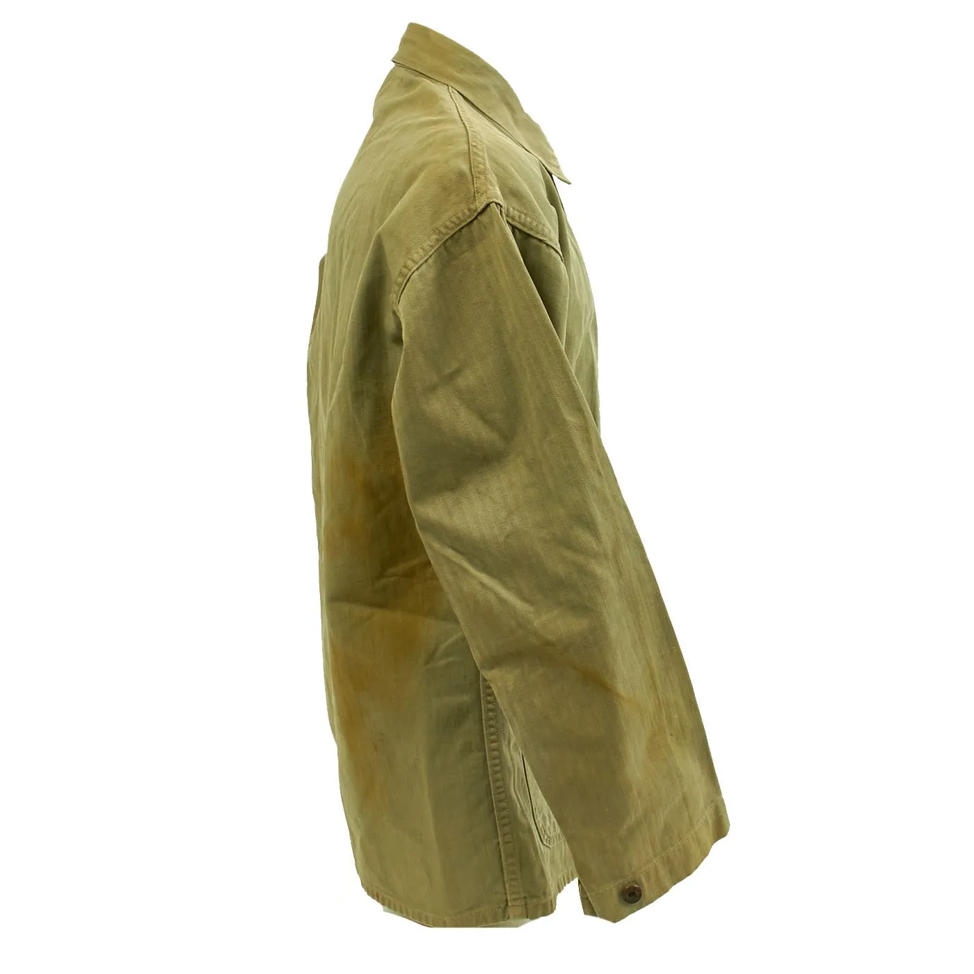 Original U.S. WWII USMC HBT Herringbone Twill P41 Combat Jacket