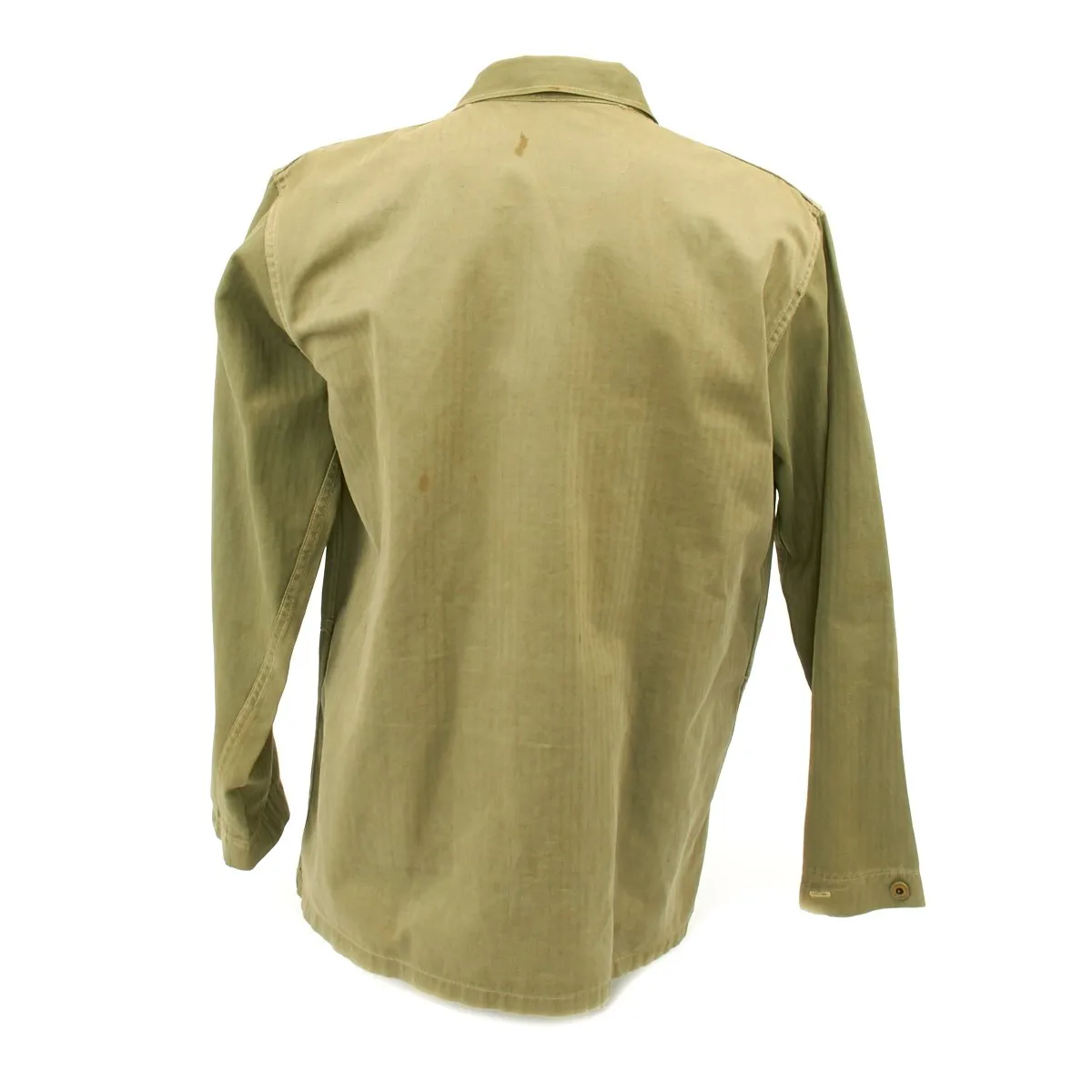 Original U.S. WWII USMC HBT Herringbone Twill P44 Combat Field Utility Jacket - Size 44-46