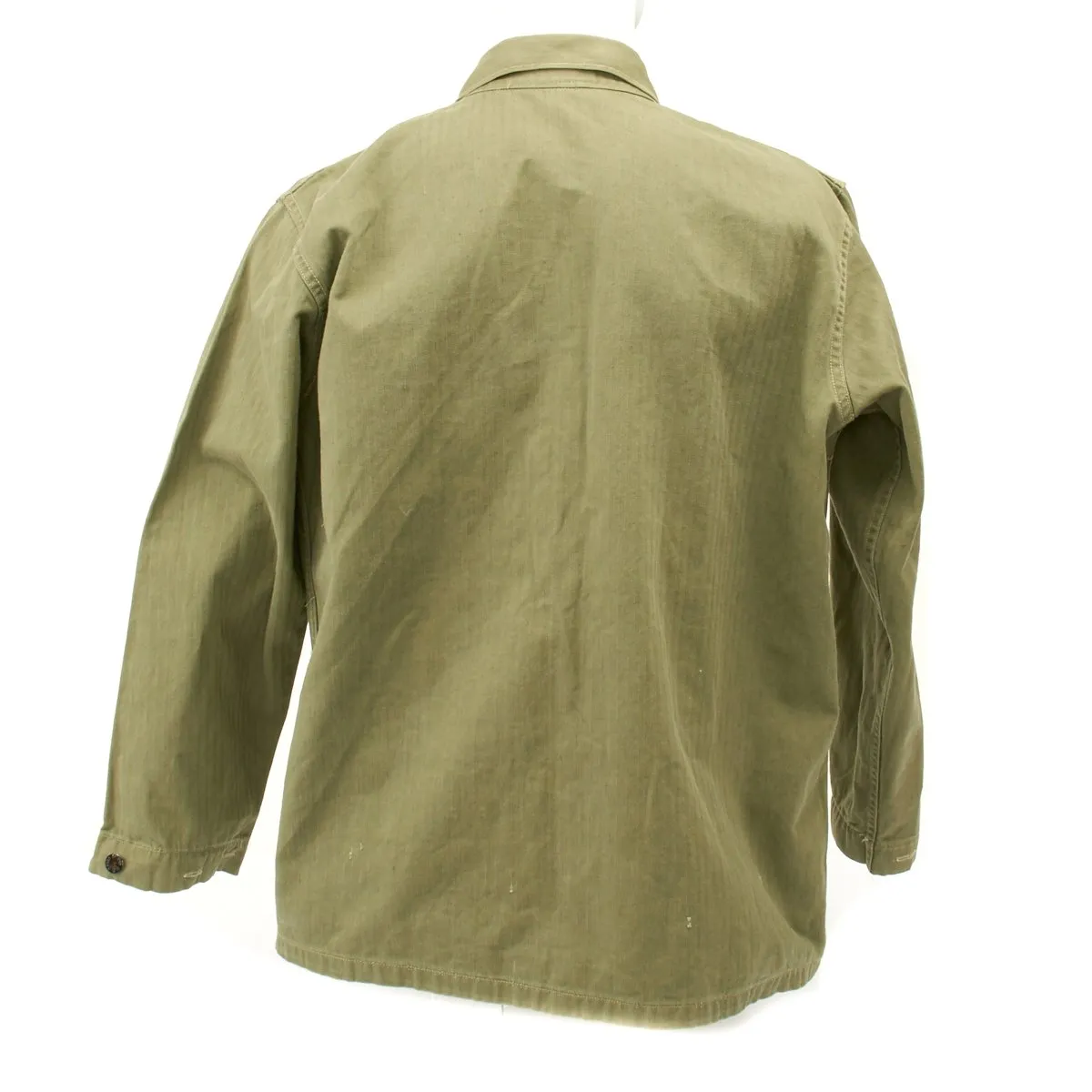 Original U.S. WWII USMC HBT Herringbone Twill P44 Combat Field Utility Jacket