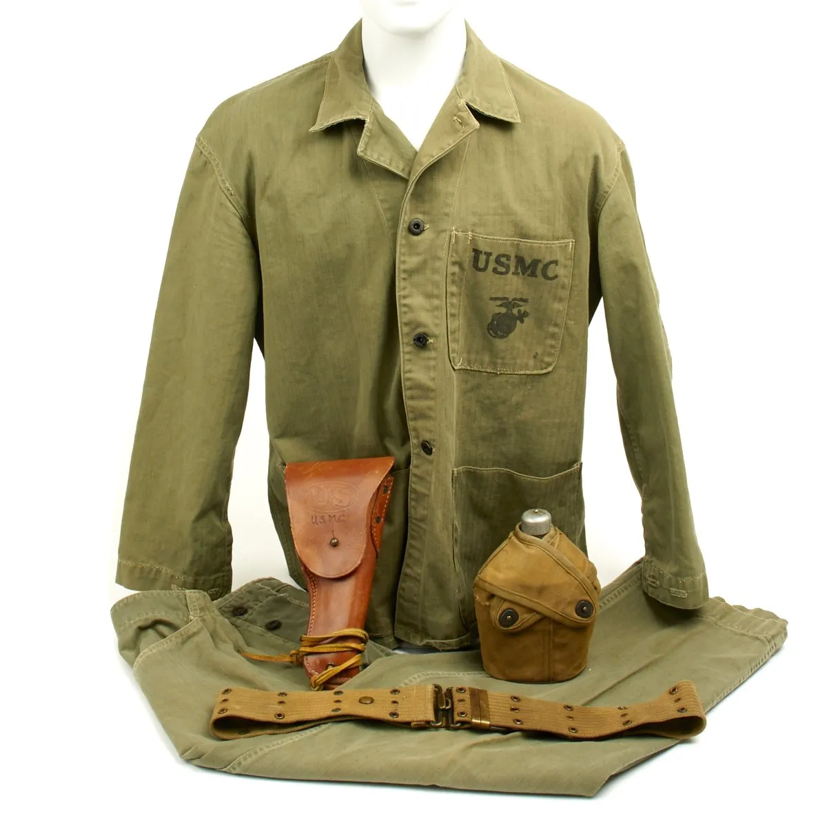 Original U.S. WWII USMC Iwo Jima Named P41 Utility Combat Uniform