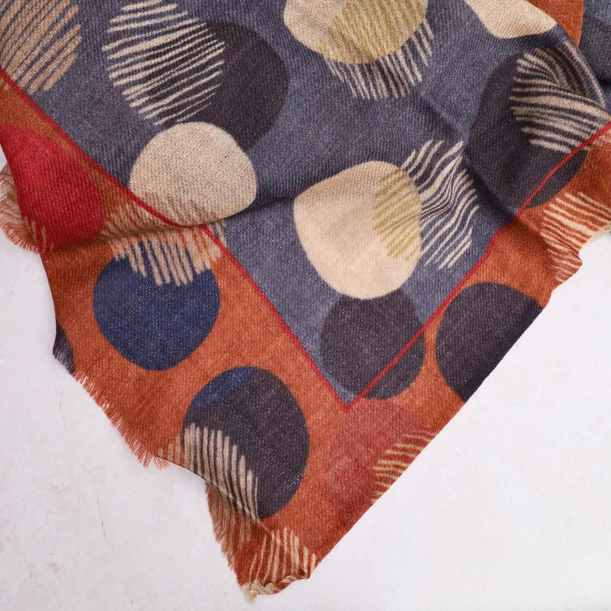 Pangden Wool Modal Scarf ~ Mod Dots