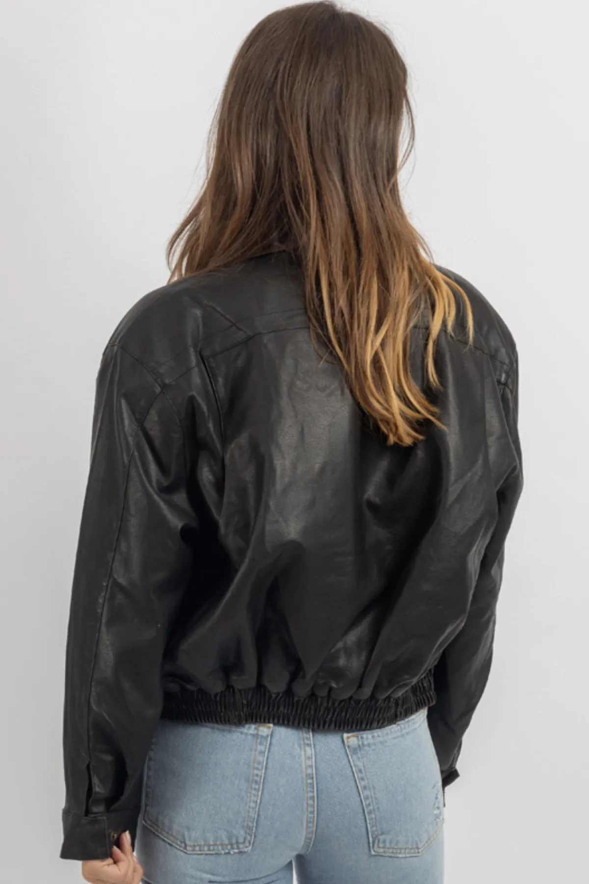 RILEY CHOCOLATE LEATHER JACKET