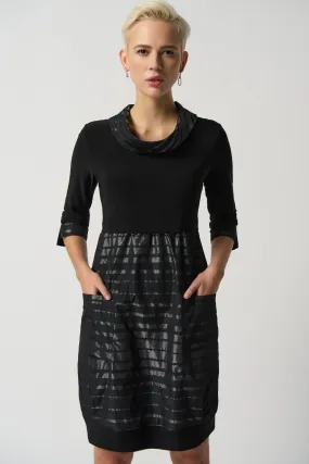 Stand Collar Cocoon Dress
