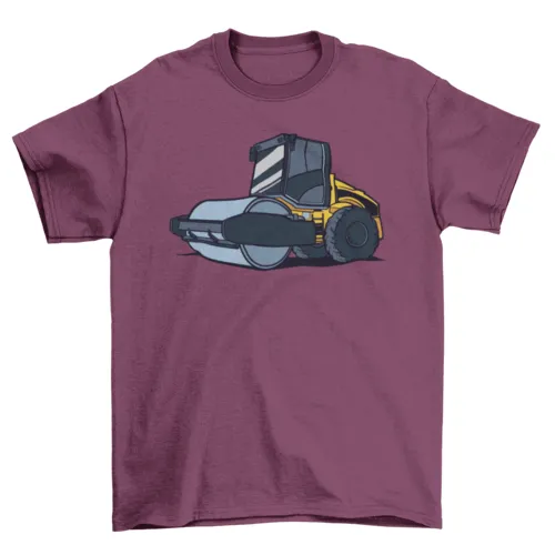 Steamroller machine heavy equipment t-shirt