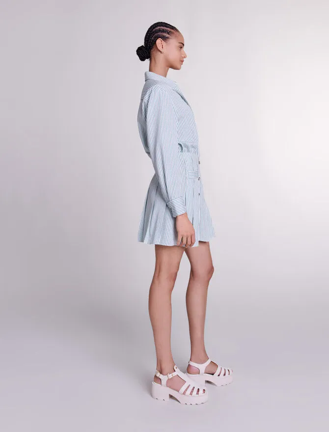 Striped shirt dress