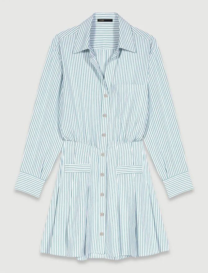 Striped shirt dress