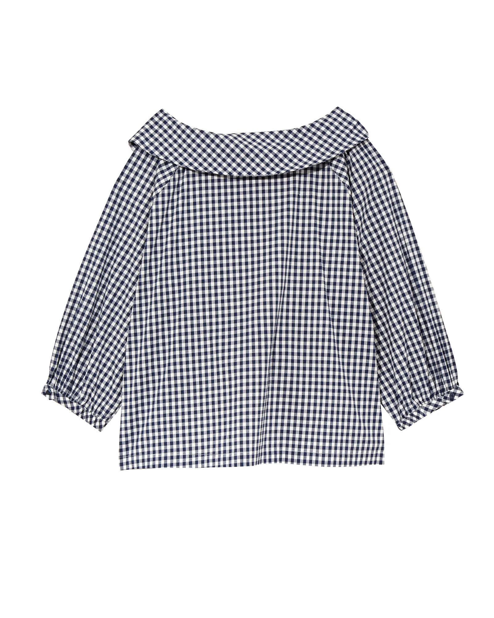 Tessa Three-Quarter Sleeve Top | Navy / White
