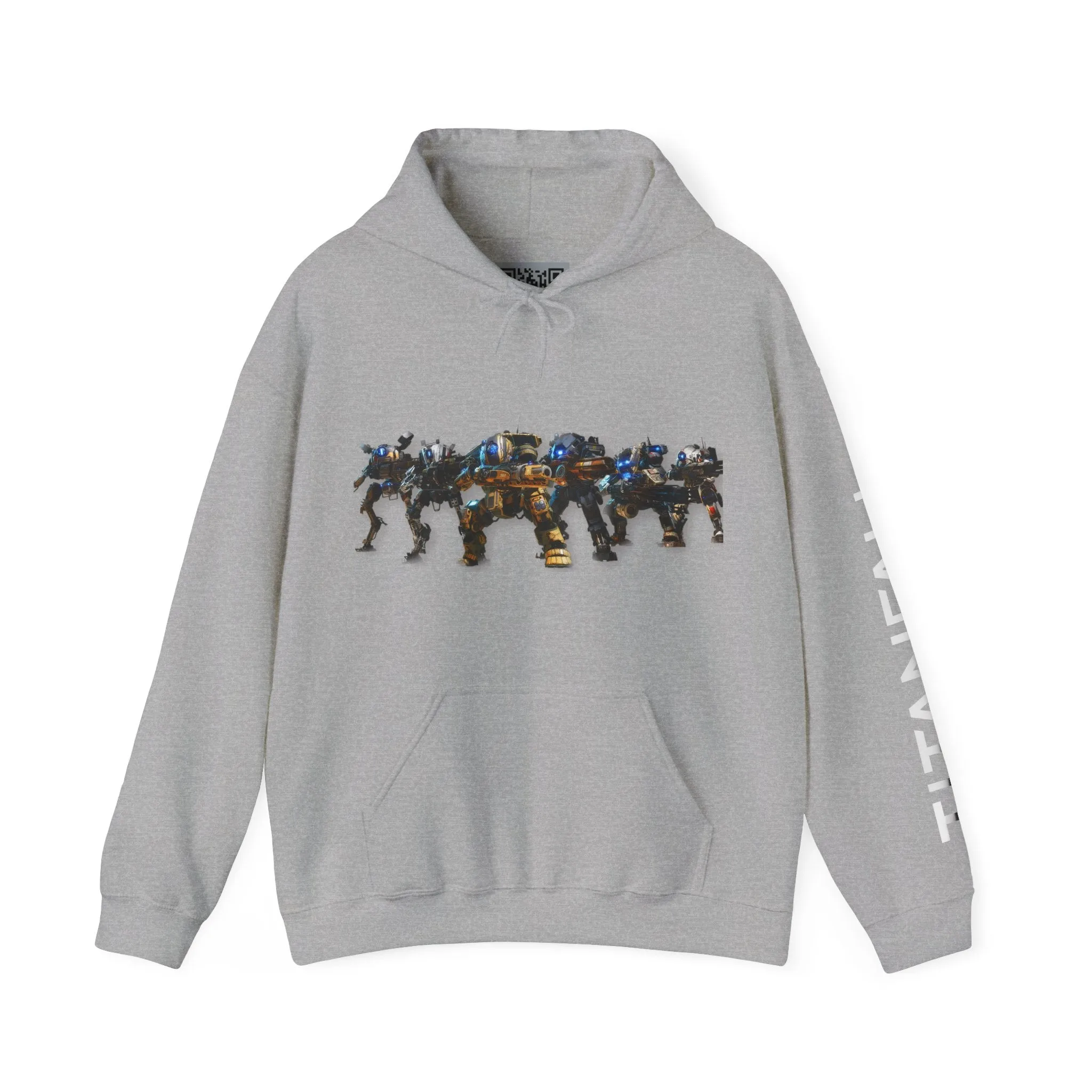 Titanfall Sleeve Print Gamer Fan Hoodie Sweatshirt, Gamer Gift, Hooded Sweatshirt, Gaming Apparel, Unisex Sweatshirt, Titanfall Fan Gear