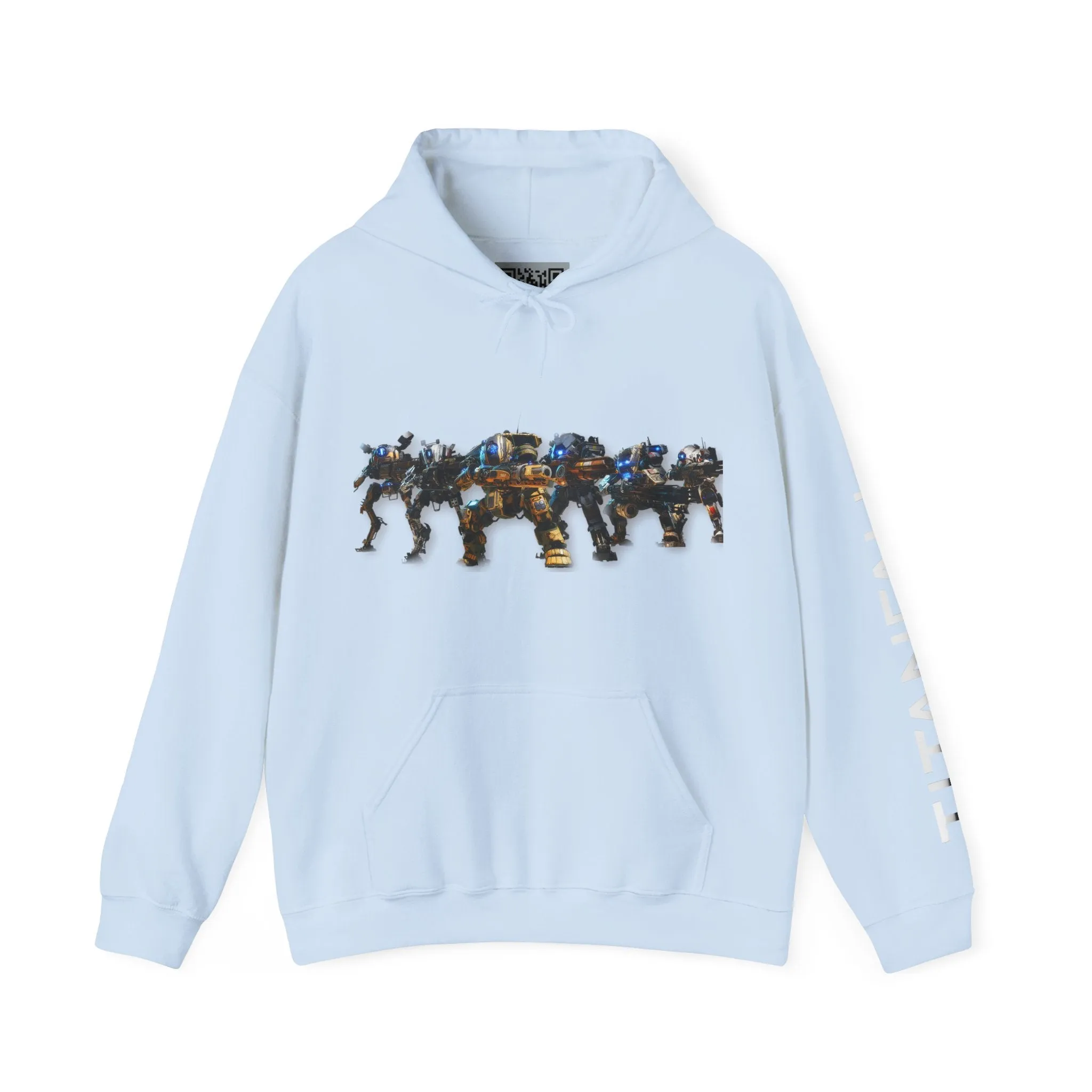Titanfall Sleeve Print Gamer Fan Hoodie Sweatshirt, Gamer Gift, Hooded Sweatshirt, Gaming Apparel, Unisex Sweatshirt, Titanfall Fan Gear
