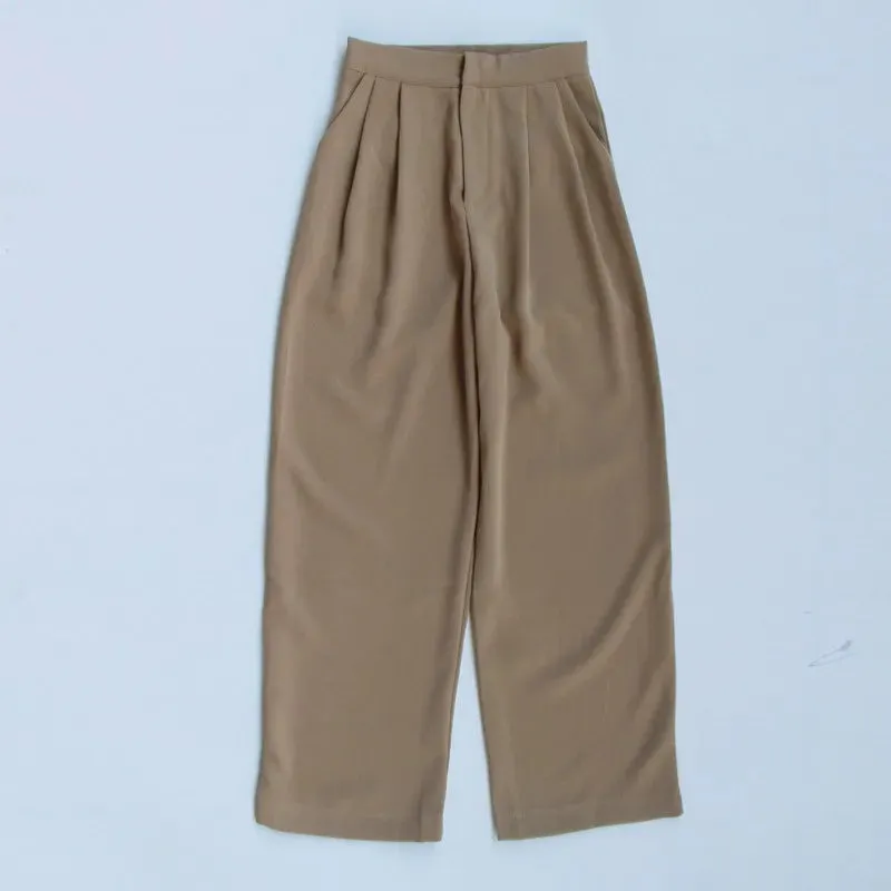 Trouser For Women High Waist Causal Loose Wide Leg Pants Female Autumn Korean Fashion Elegant