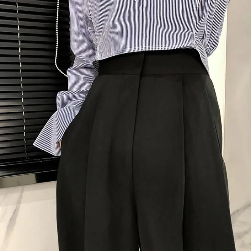 Trouser For Women High Waist Causal Loose Wide Leg Pants Female Autumn Korean Fashion Elegant