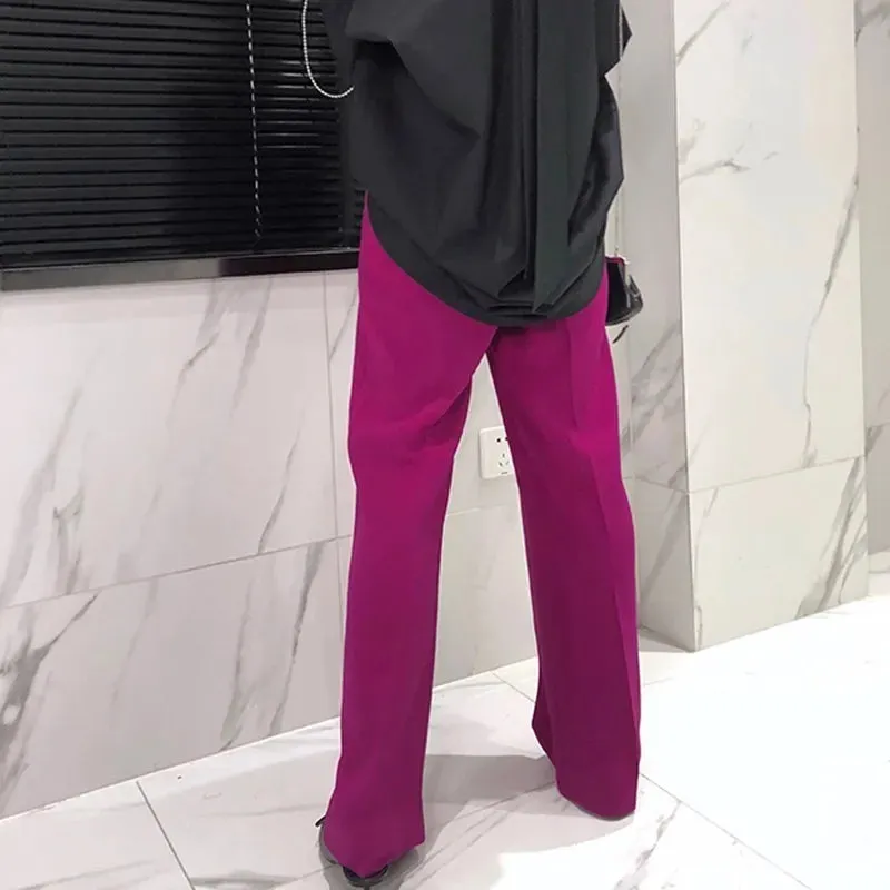 Trouser For Women High Waist Causal Loose Wide Leg Pants Female Autumn Korean Fashion Elegant