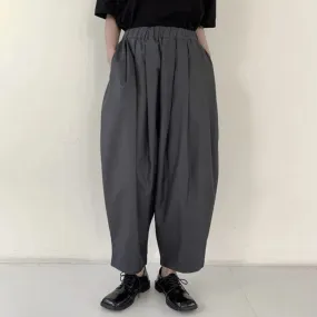 Wiaofellas New Japanese Straight Pants For Men Street Loose All-match Carrot Pantalones Casual Trousers Neutral Nine-point Wide-leg Pants