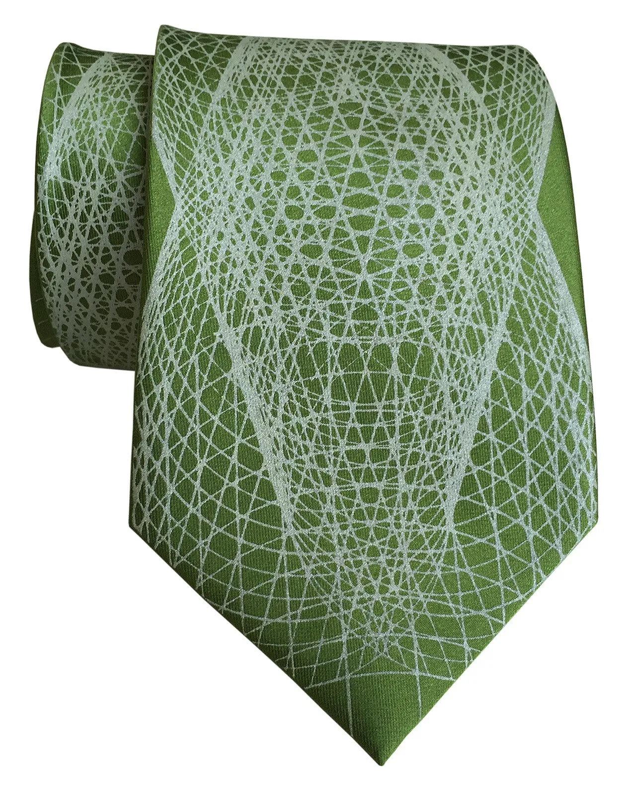 Wormhole Silk Necktie. Geometric Op Art Print Tie