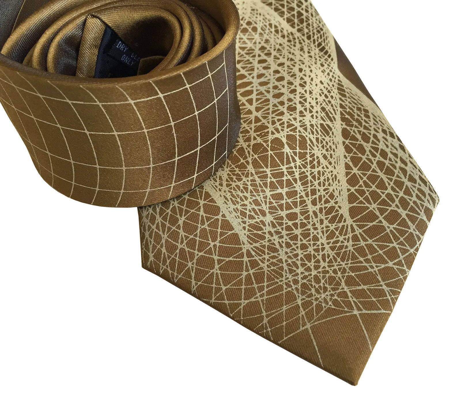 Wormhole Silk Necktie. Geometric Op Art Print Tie